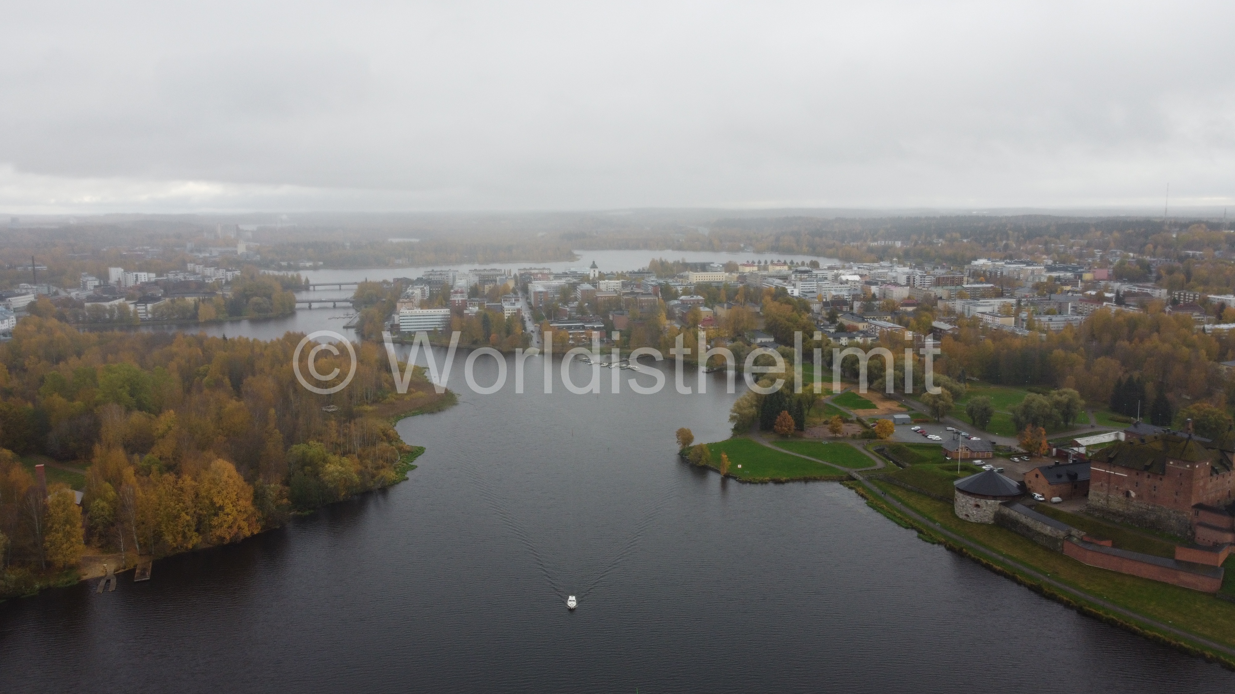 Aerial view of Lake Vanajavesi